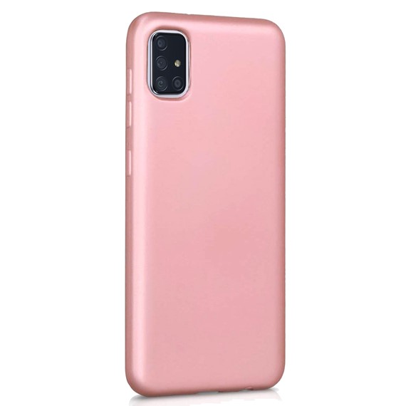 Microsonic Matte Silicone Samsung Galaxy A51 Kılıf Rose Gold 2