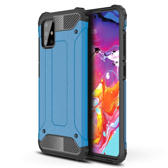 Microsonic Samsung Galaxy A51 Kılıf Rugged Armor Mavi 1