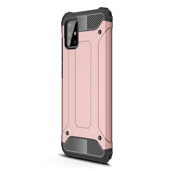 Microsonic Samsung Galaxy A51 Kılıf Rugged Armor Rose Gold 2