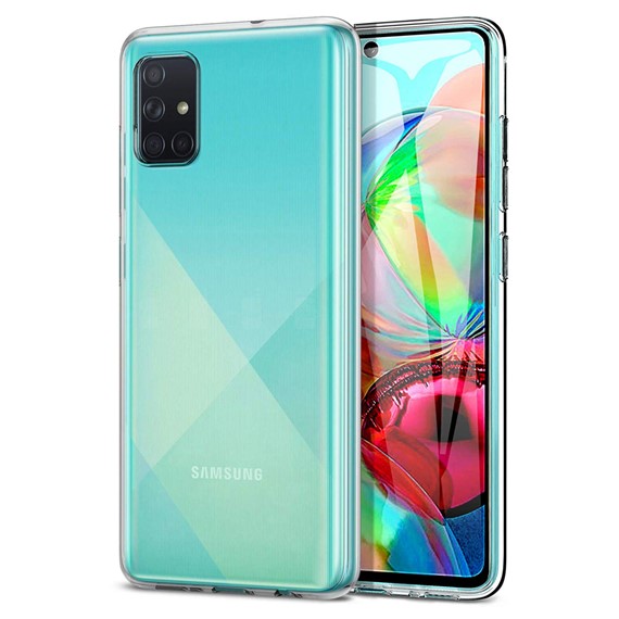 Microsonic Samsung Galaxy A51 Kılıf Transparent Soft Beyaz 1