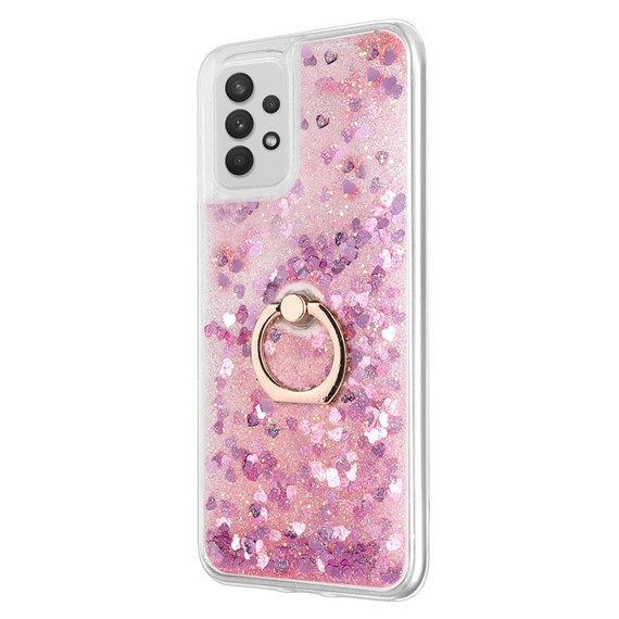 Microsonic Samsung Galaxy A72 Kılıf Glitter Liquid Holder Pembe 2