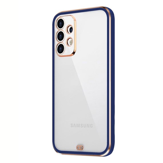 Microsonic Samsung Galaxy A52s Kılıf Laser Plated Soft Lacivert 2