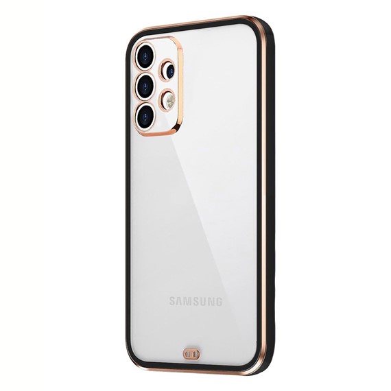 Microsonic Samsung Galaxy A52s Kılıf Laser Plated Soft Siyah 2