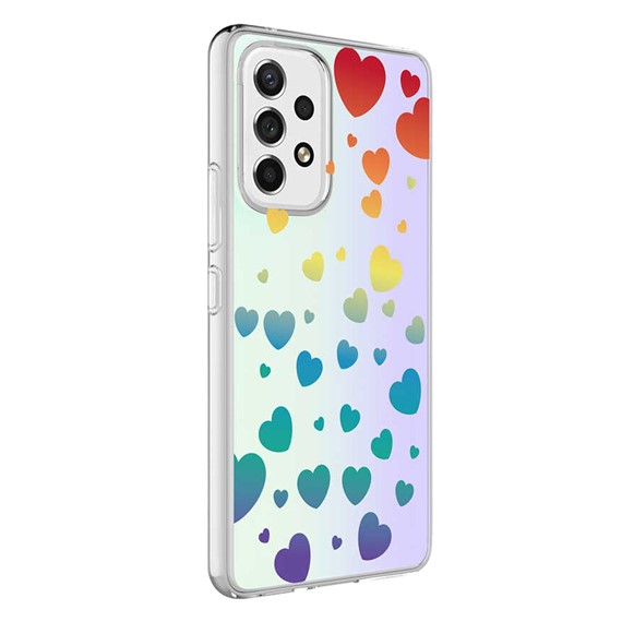 Microsonic Samsung Galaxy A52s Braille Feel Desenli Kılıf Heart 2