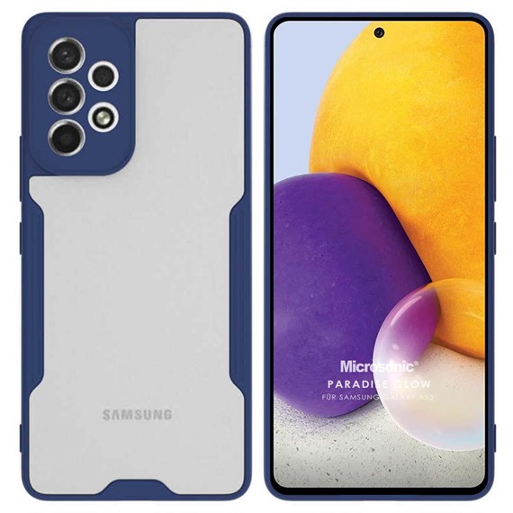 Microsonic Samsung Galaxy A53 5G Kılıf Paradise Glow Lacivert 1