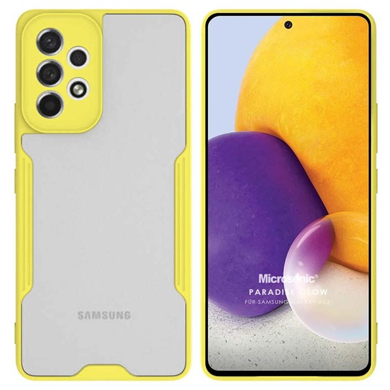 Microsonic Samsung Galaxy A53 5G Kılıf Paradise Glow Sarı 1