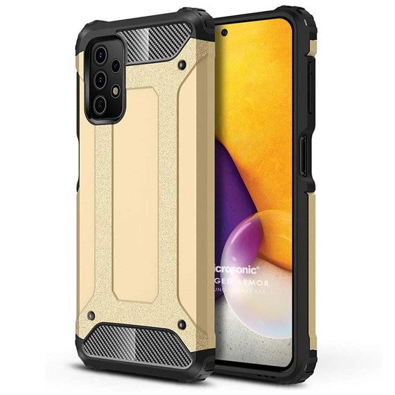 Microsonic Samsung Galaxy A53 5G Kılıf Rugged Armor Gold 1