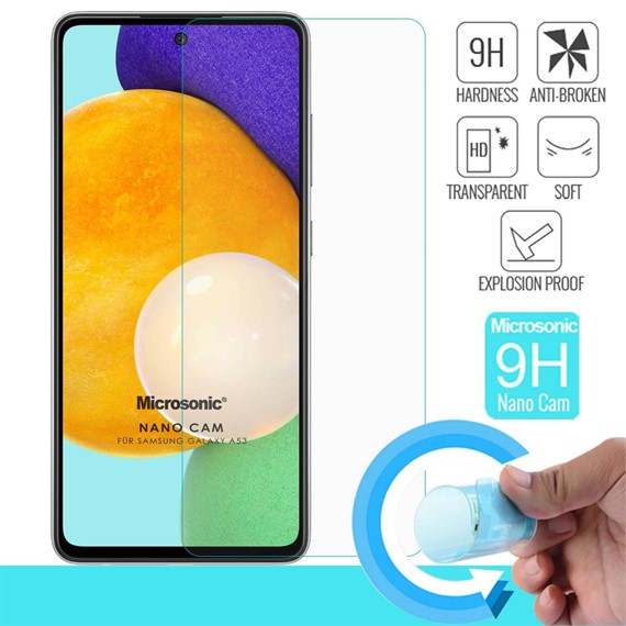 Microsonic Samsung Galaxy A53 5G Nano Glass Cam Ekran Koruyucu 1