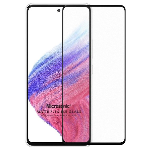 Microsonic Samsung Galaxy A73 5G Seramik Matte Flexible Ekran Koruyucu Siyah 2