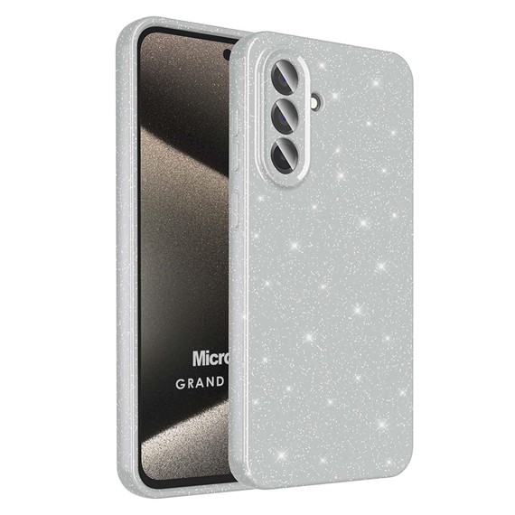 Microsonic Samsung Galaxy A56 Kılıf Grand Stardust Gümüş 1