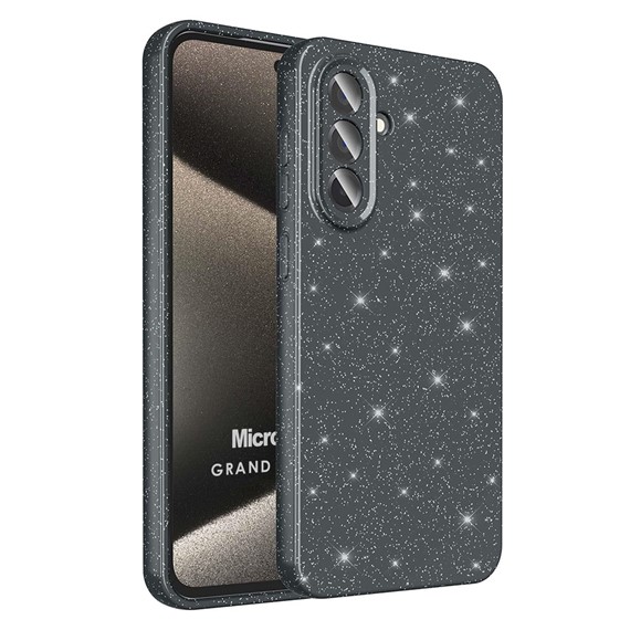 Microsonic Samsung Galaxy A56 Kılıf Grand Stardust Siyah 1