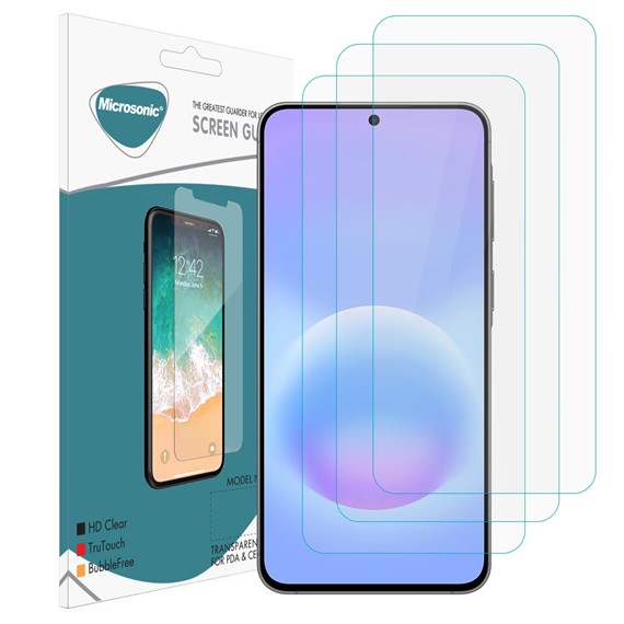Microsonic Samsung Galaxy A57 Screen Protector Nano Glass Cam Ekran Koruyucu 3 lü Paket 2
