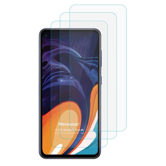 Microsonic Samsung Galaxy A60 Screen Protector Nano Glass 3 Pack 2