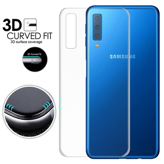 Microsonic Samsung Galaxy A7 2018 Ön Arka Kavisler Dahil Tam Ekran Kaplayıcı Film 3