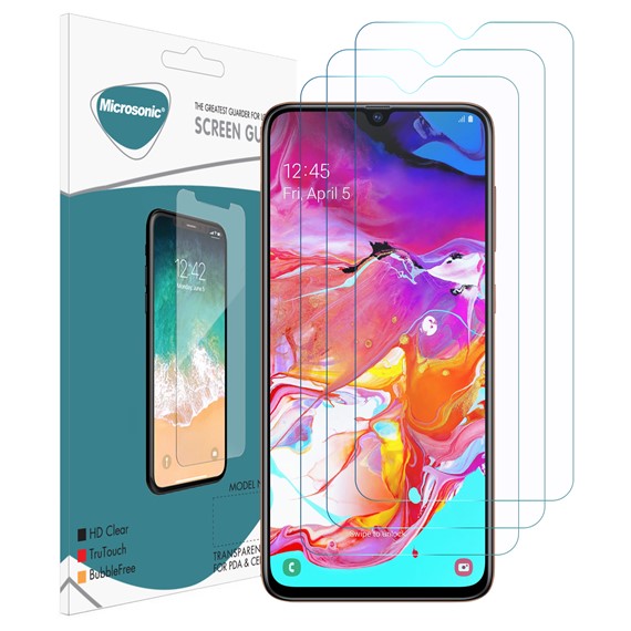 Microsonic Samsung Galaxy A70 Ekran Koruyucu Nano Cam 3 lü Paket 1