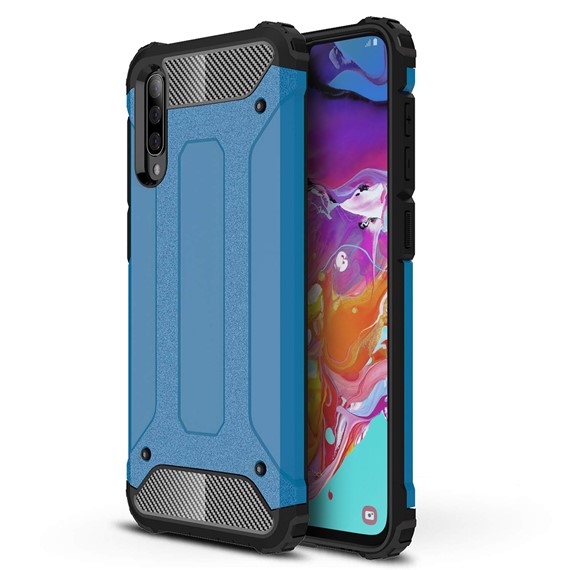 Microsonic Samsung Galaxy A70 Kılıf Rugged Armor Mavi 1