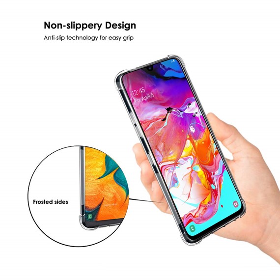 Microsonic Shock Absorbing Kılıf Samsung Galaxy A70 Şeffaf 5