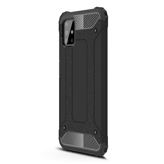 Microsonic Samsung Galaxy A71 Kılıf Rugged Armor Siyah 2