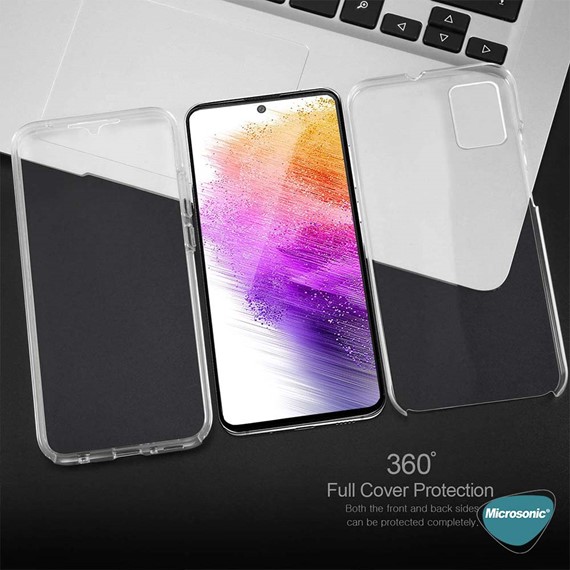 Microsonic Samsung Galaxy S23 FE Kılıf 6 Tarafı Tam Full Koruma 360 Clear Soft Şeffaf 2