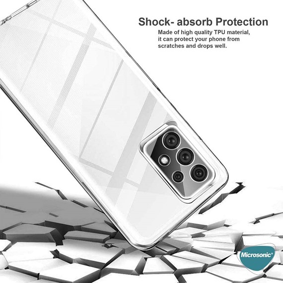 Microsonic Samsung Galaxy S23 Kılıf 6 Tarafı Tam Full Koruma 360 Clear Soft Şeffaf 5