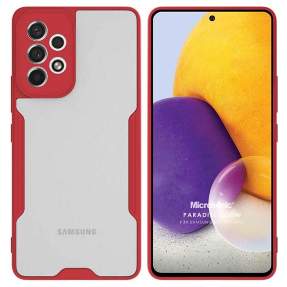 Microsonic Samsung Galaxy A73 5G Kılıf Paradise Glow Kırmızı 1