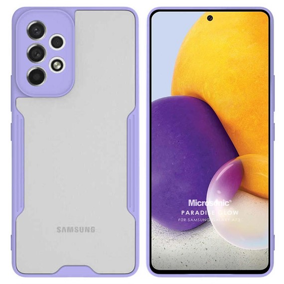 Microsonic Samsung Galaxy A73 5G Kılıf Paradise Glow Lila 1