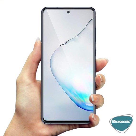 Microsonic Samsung Galaxy A81 Temperli Cam Ekran Koruyucu 5