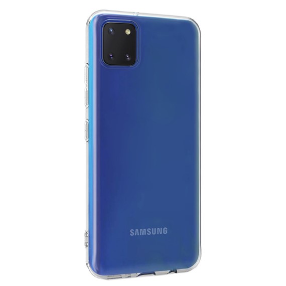 Microsonic Samsung Galaxy A81 Kılıf Transparent Soft Beyaz 2