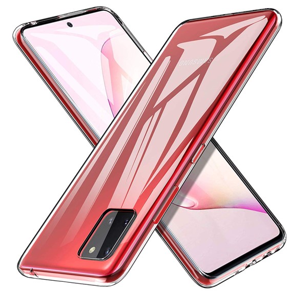 Microsonic Samsung Galaxy A81 Kılıf Transparent Soft Beyaz 5