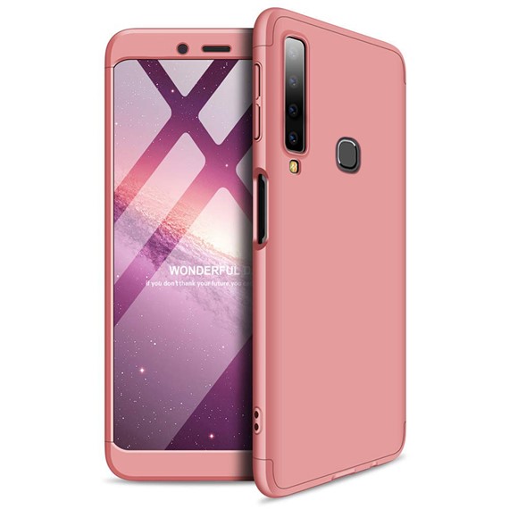 Microsonic Samsung Galaxy A9 2018 Kılıf Double Dip 360 Protective Rose Gold 1