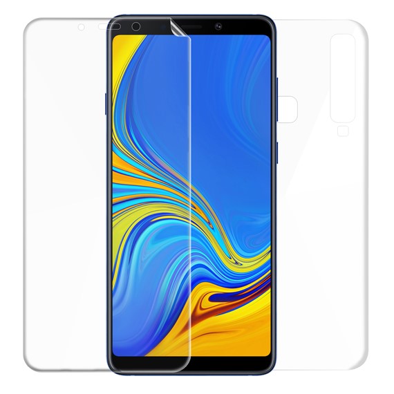 Microsonic Samsung Galaxy A9 2018 Ön Arka Kavisler Dahil Tam Ekran Kaplayıcı Film 1