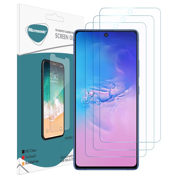 Microsonic Samsung Galaxy A91 Ekran Koruyucu Nano Cam 3 lü Paket 1