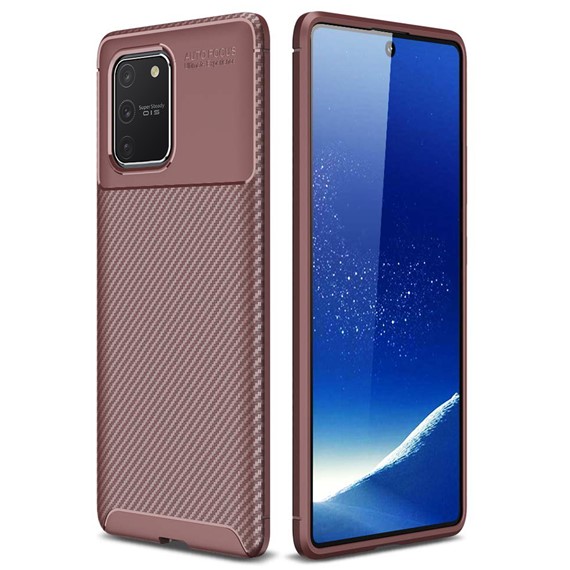 Microsonic Samsung Galaxy A91 S10 Lite Kılıf Legion Series Kahverengi 1