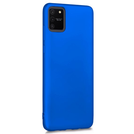 Microsonic Matte Silicone Samsung Galaxy A91 S10 Lite Kılıf Mavi 2