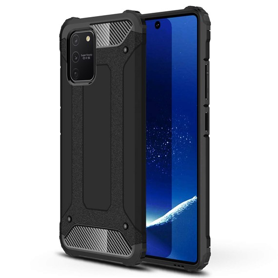 Microsonic Samsung Galaxy A91 S10 Lite Kılıf Rugged Armor Siyah 1