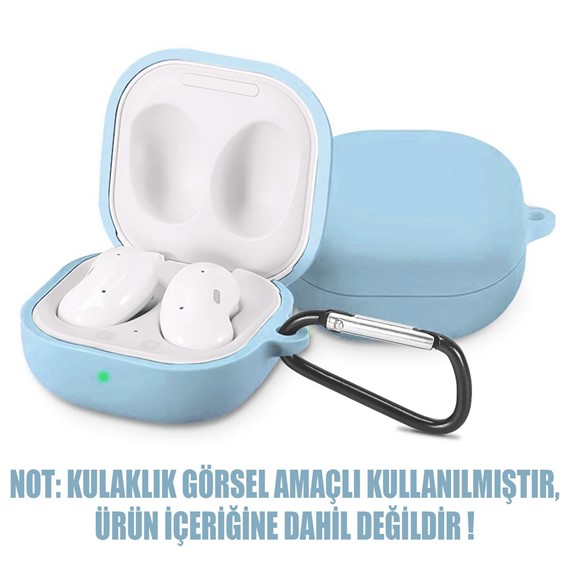 Microsonic Samsung Galaxy Buds 2 Mat Silikon Kılıf Bebe Mavisi 2