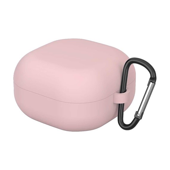 Microsonic Samsung Galaxy Buds 4 Pro Kılıf Askılı Mat Silikon Pembe 1