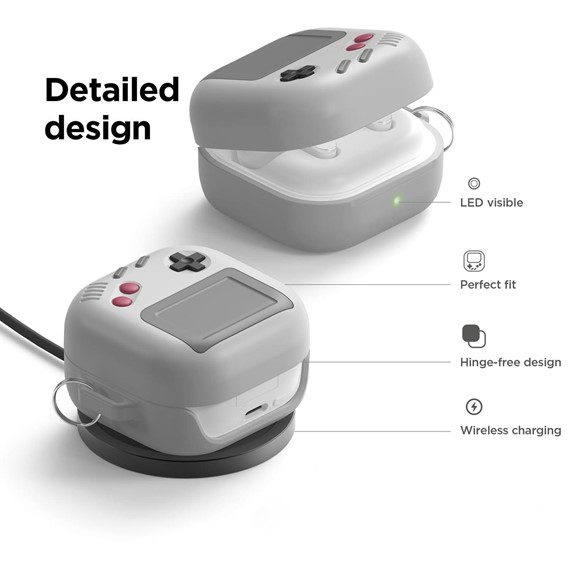 Microsonic Samsung Galaxy Buds 4 Kılıf Cartoon Figürlü Silikon Crtn-Fgr-Rtr-Gmby-Gri 3