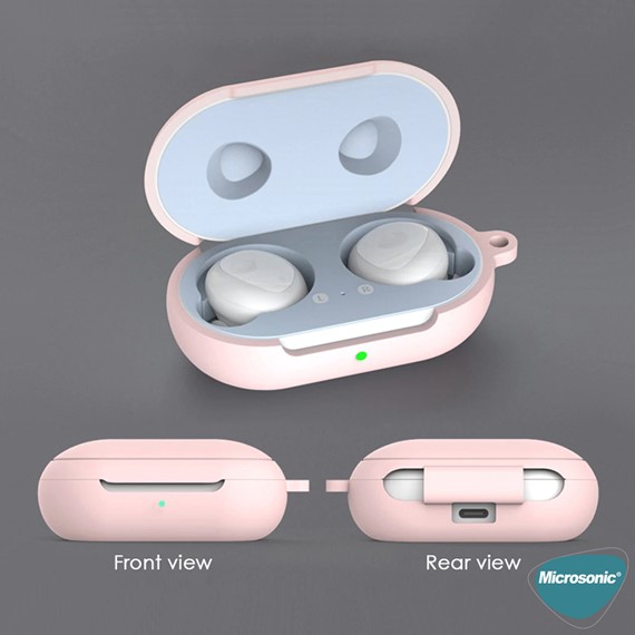 Microsonic Samsung Galaxy Buds Mat Silikon Kılıf Pembe 5