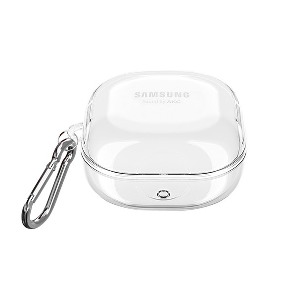 Microsonic Samsung Galaxy Buds FE Kılıf Askı Aparatlı Transparan Silikon Şeffaf 1