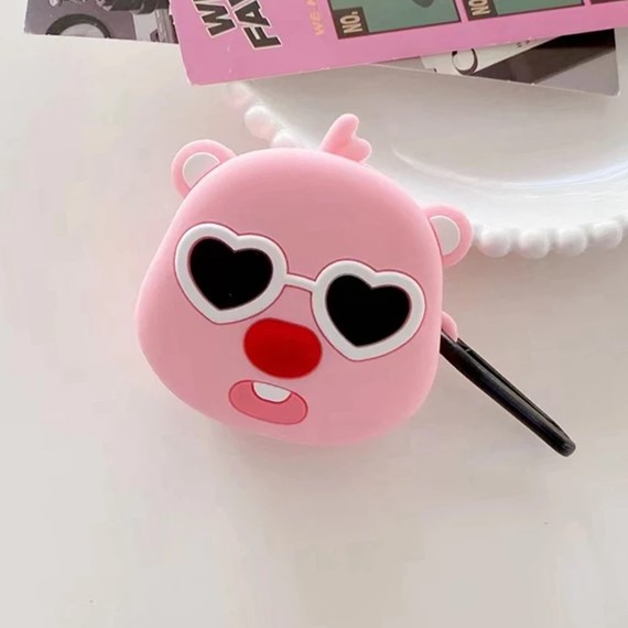 Microsonic Samsung Galaxy Buds FE Kılıf Cartoon Figürlü Silikon Crtn-Fgr-Gzlk-Pnd-Pmb 2