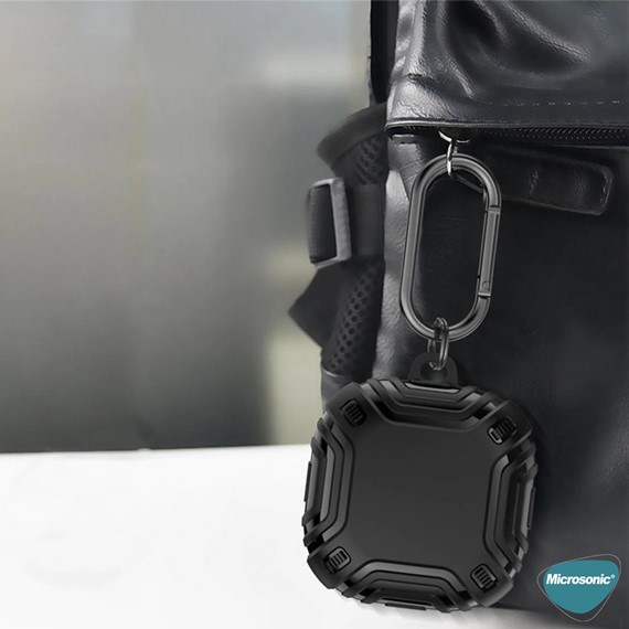 Microsonic Samsung Galaxy Buds 2 Pro Kılıf Military Darbe Emici Askılık Yeşil 6