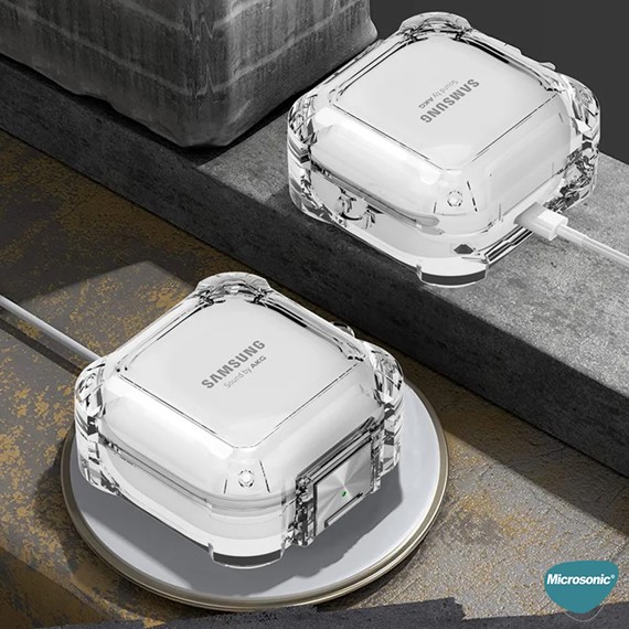 Microsonic Samsung Galaxy Buds FE Kılıf Safety Lock Protection Yeşil 3