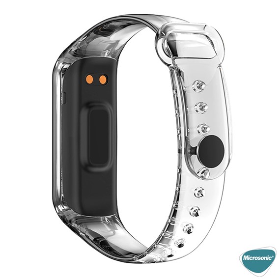 Microsonic Samsung Galaxy Fit 2 R220 Kordon Transparent Clear Band Şeffaf 3