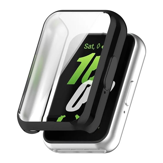 Microsonic Samsung Galaxy Fit 3 Kılıf 360 Full Round Soft Silicone Siyah 1