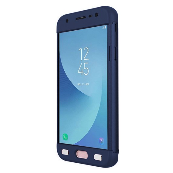 Microsonic Samsung Galaxy J5 Pro Kılıf Double Dip 360 Protective Lacivert 2