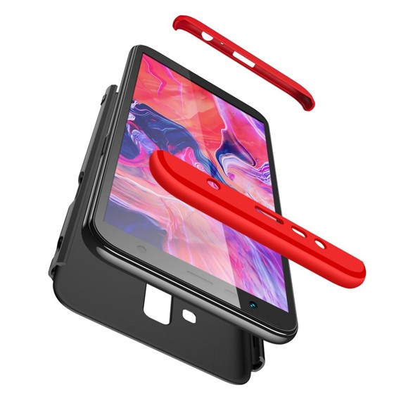 Microsonic Samsung Galaxy J6 Plus Kılıf Double Dip 360 Protective Lacivert 3