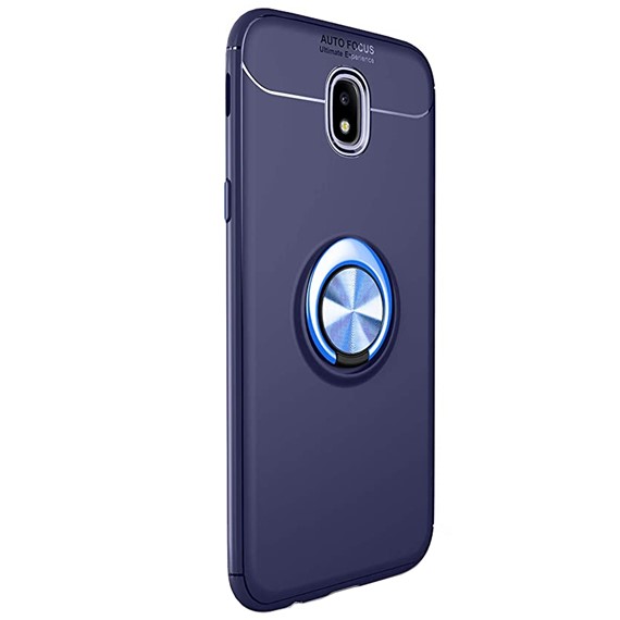 Microsonic Samsung Galaxy J7 Pro Kılıf Kickstand Ring Holder Lacivert 2