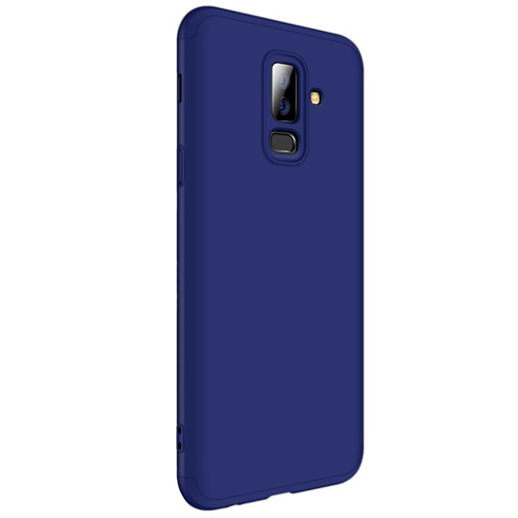 Microsonic Samsung Galaxy J8 Kılıf Double Dip 360 Protective Lacivert 2