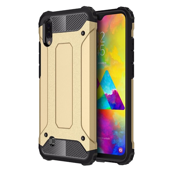 Microsonic Samsung Galaxy M10 Kılıf Rugged Armor Gold 1